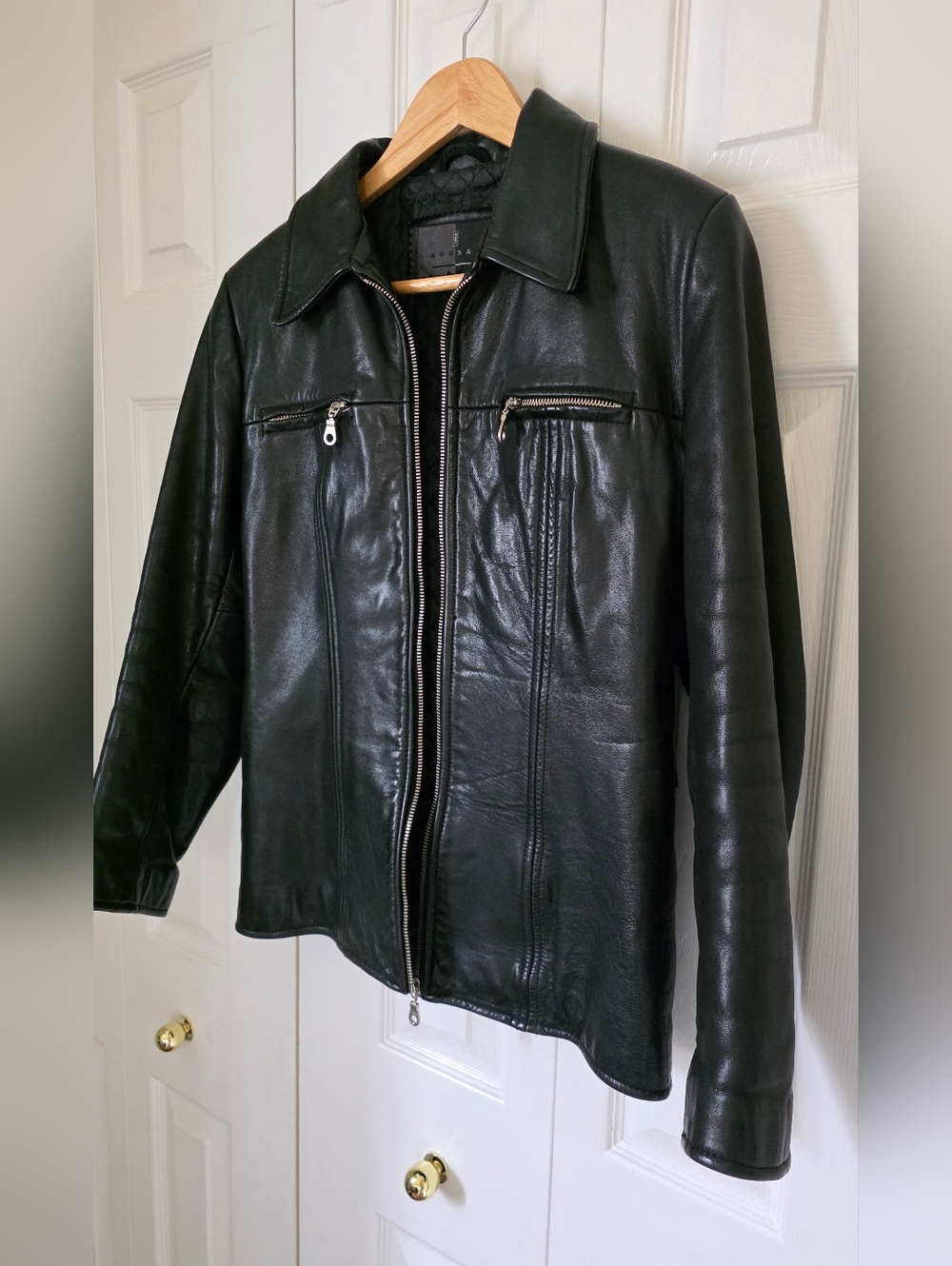 Rudsak Women's Black Insulated Leather Jacket Made In Canada Small - Picture 2 of 16